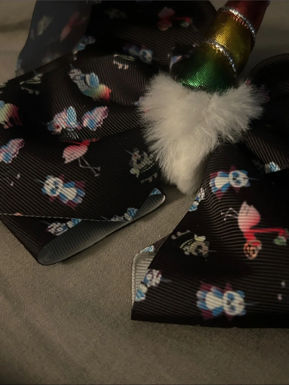 Jo Jo Siwa Black Unicorn Bow Hair Clip with Rainbow Horn
